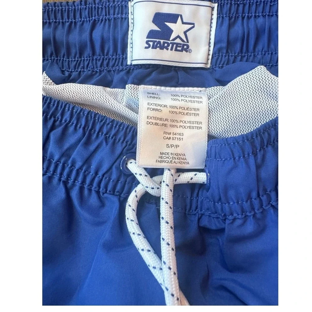 Starter Swim Trunks Mens Small Royal Blue Colorblock Board Shorts NWT
